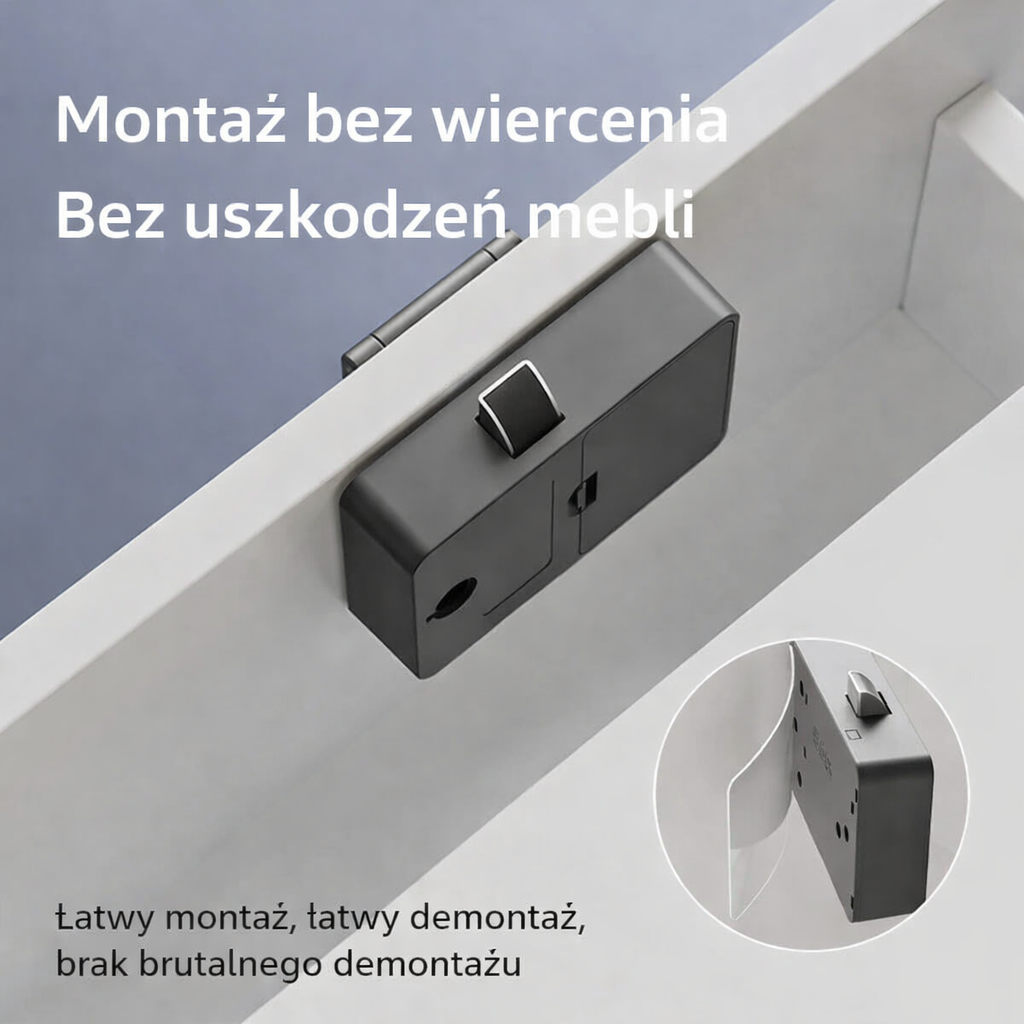 Elektryczny zamek do szafek i szuflad na kartę NFC